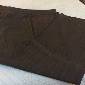 Dress pants dark grey with a pink pin strip